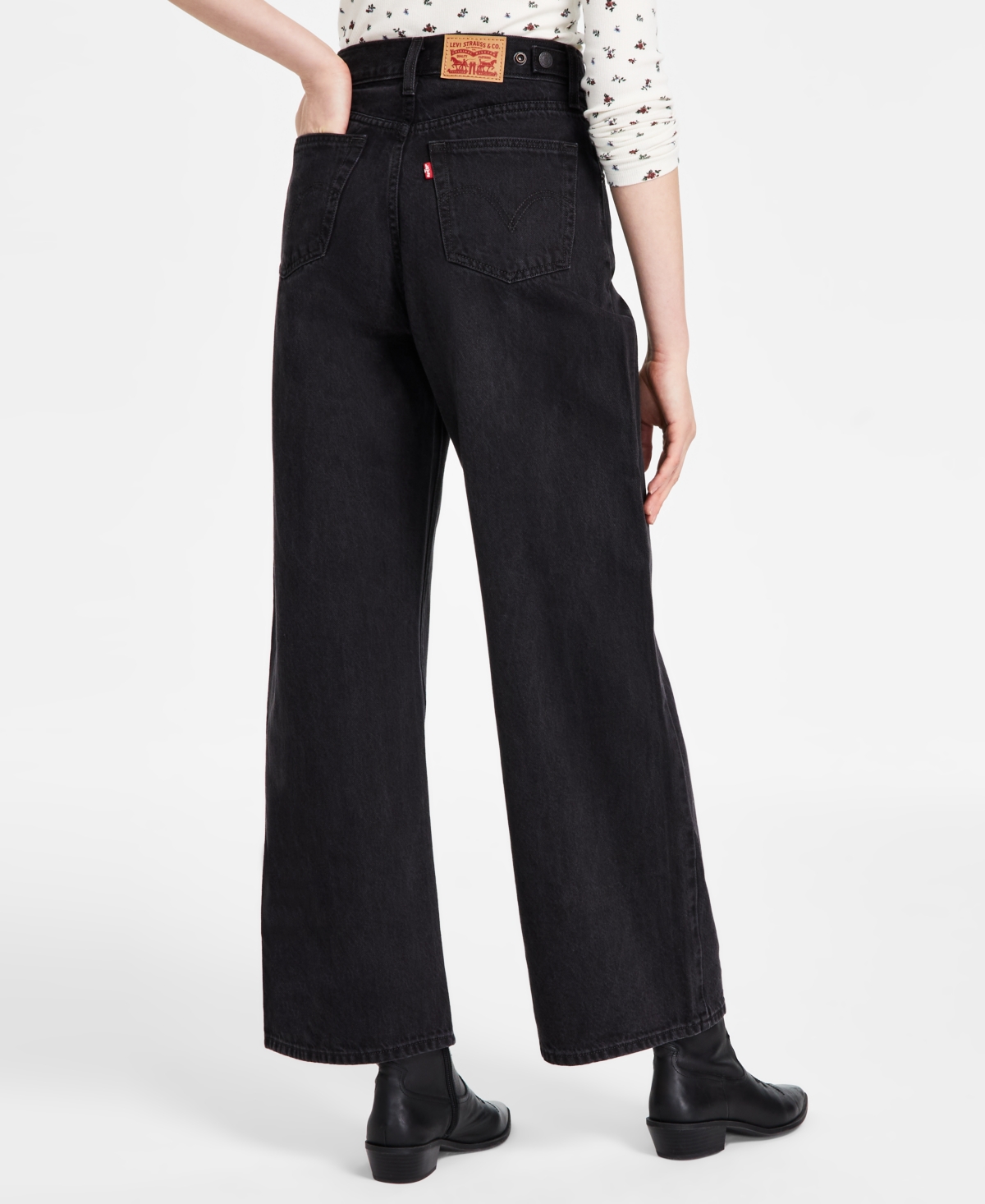 Levi's Women's Cinch-waist Lightweight Baggy Jeans In Capturing Moments