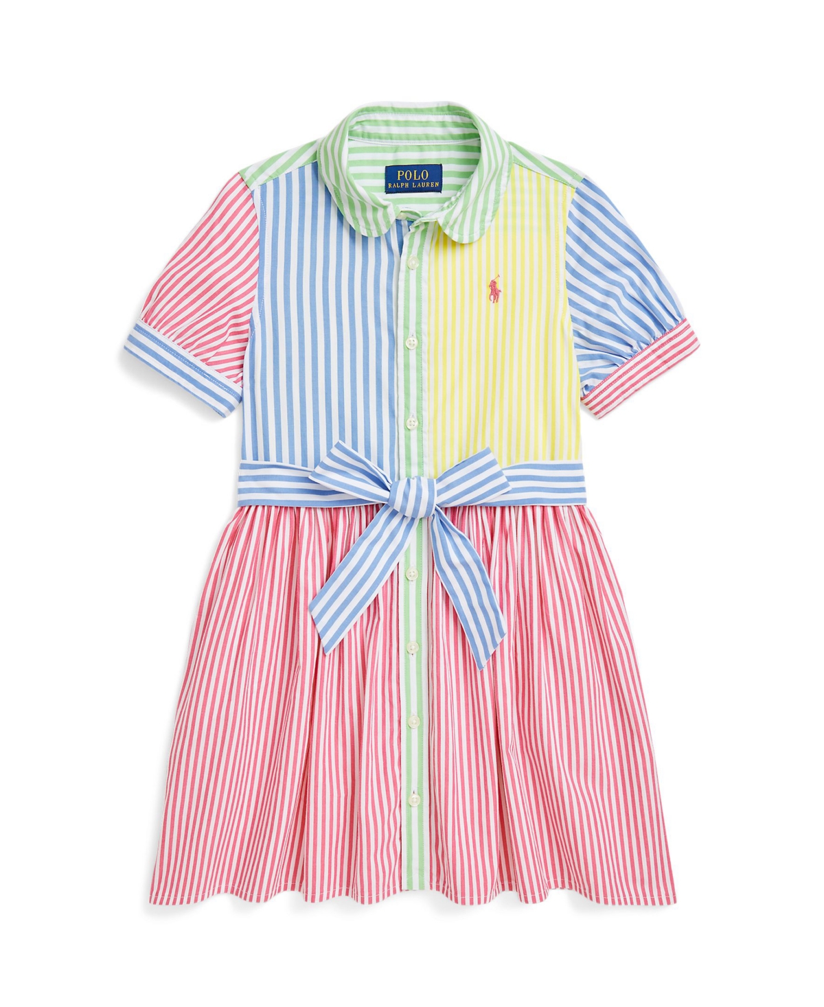 Polo Ralph Lauren Striped Cotton Fun Shirtdress In Assorted