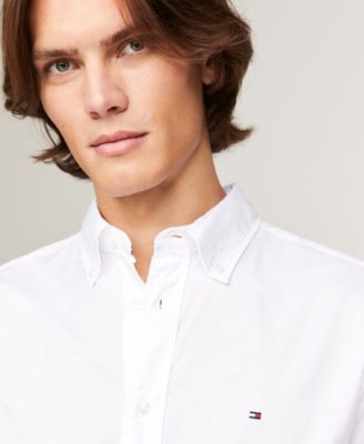 Men's Regular-Fit Stretch Poplin Button-Down Shirt