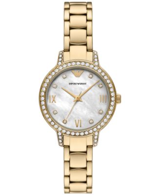 Emporio Armani - Women's Gold-Tone Stainless Steel Bracelet Watch 32mm