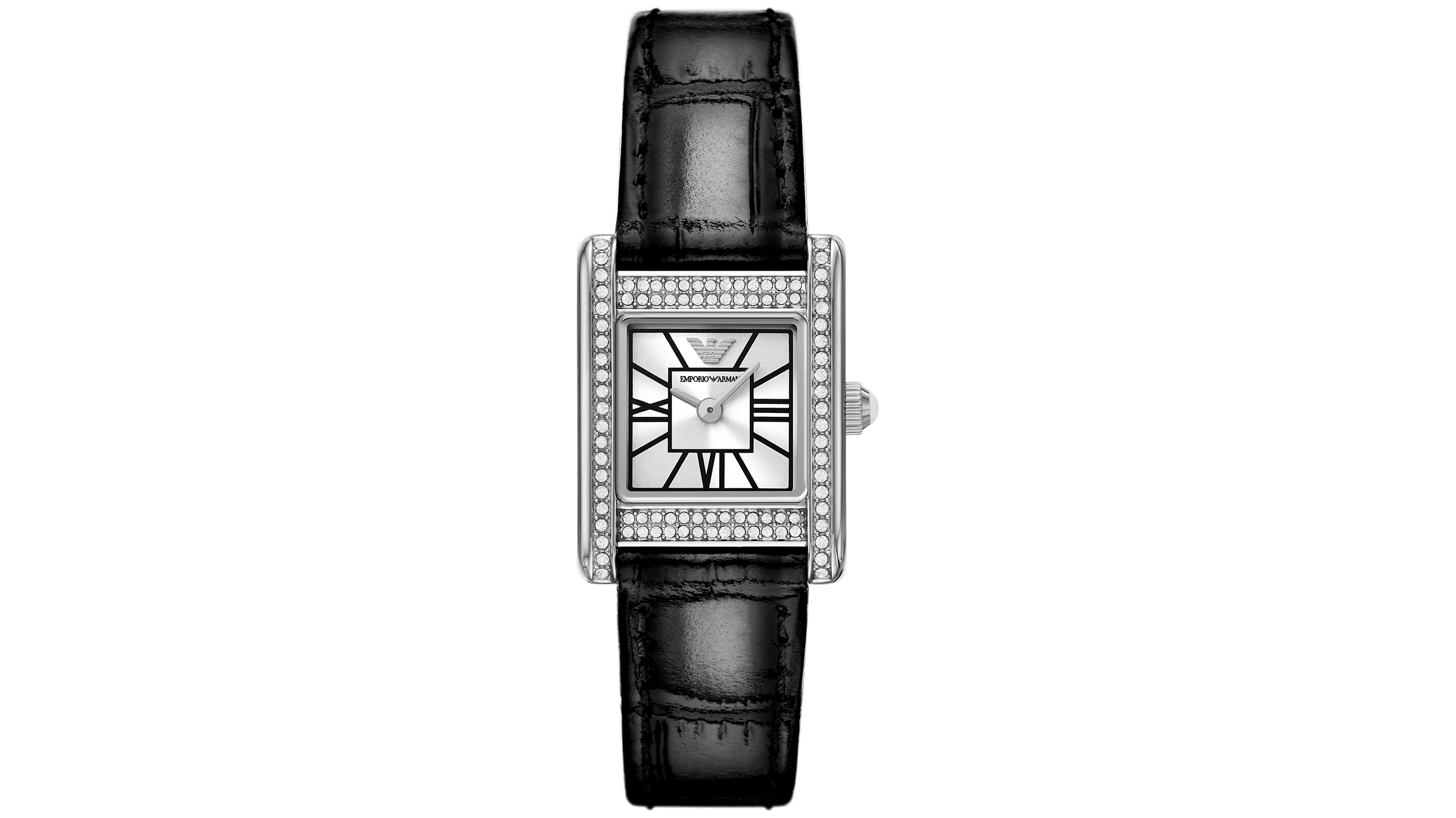 Emporio Armani Women's Black Leather Strap Watch 20mm