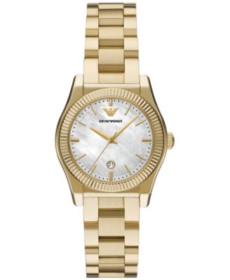 Emporio Armani - Women's Gold-Tone Stainless Steel Bracelet Watch 32mm