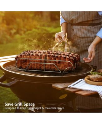 Non-Stick Rib Rack XL -  Holds 3 Full Rib Racks for Grilling & Barbecuing