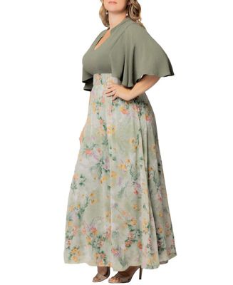 Plus Size Avisa Flowy A Line Evening Gown