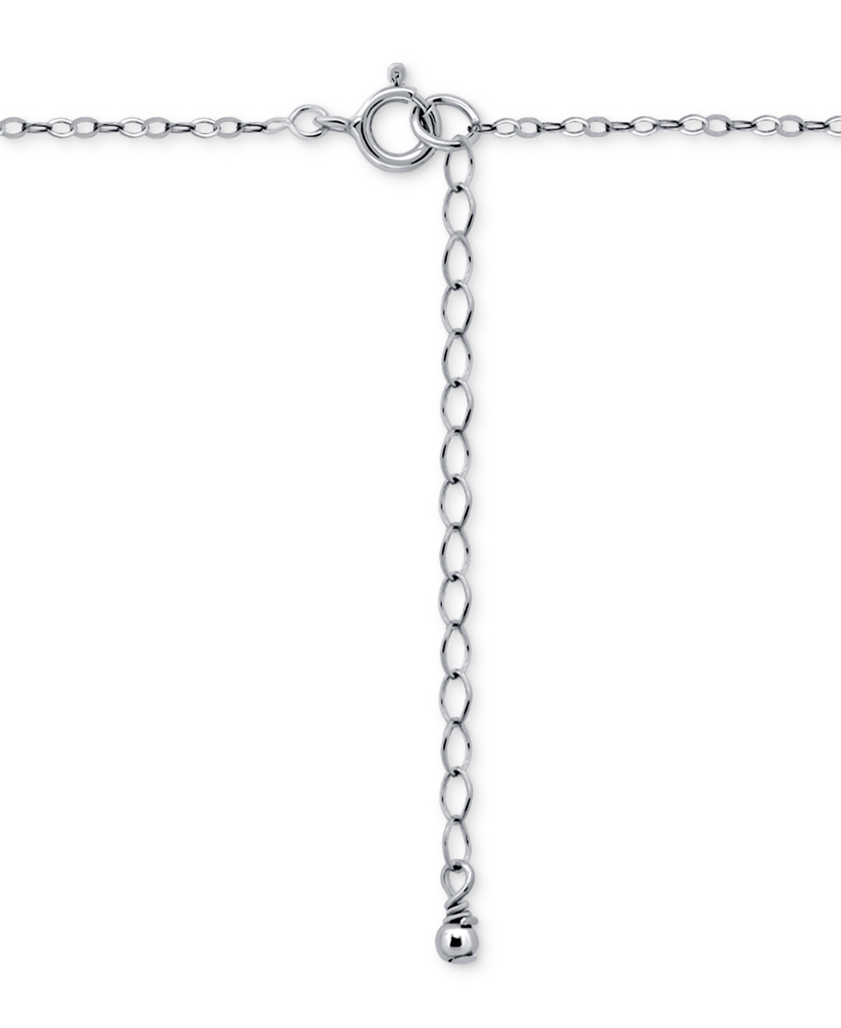Giani Bernini Cubic Zirconia Octagon & Square Pendant Necklace In 18k Gold-plated Sterling Silver, 16" + 2" Extend In Silver