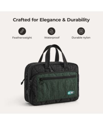 Walker Hanging Travel Toiletry Bag with Waterproof Compartment TANGERINE