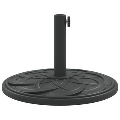 Parasol Base Black Polyethylene, concrete, and iron Medium