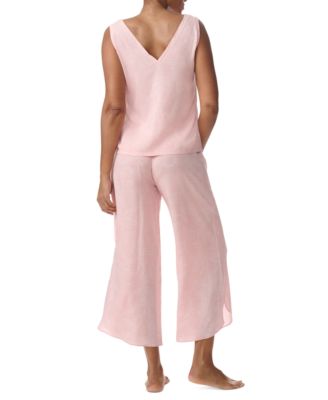 Women's Printed Cropped Pajama Set