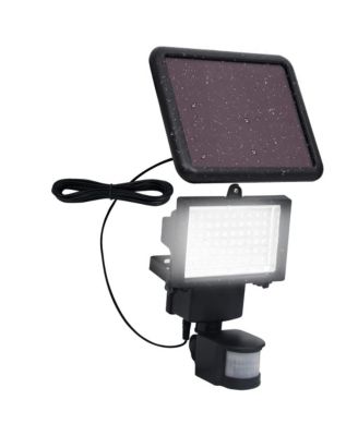 Garden Solar Powered LED Spotlight with Sensor Black