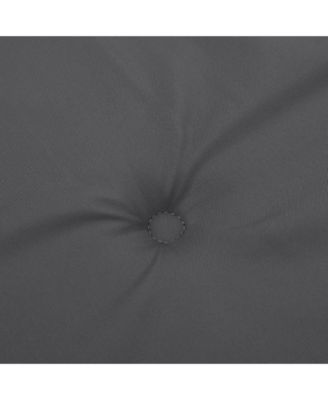 Garden Lowback Chair Cushions 6 pcs Anthracite 39.4"x19.7"x1.2" Oxford Fabric