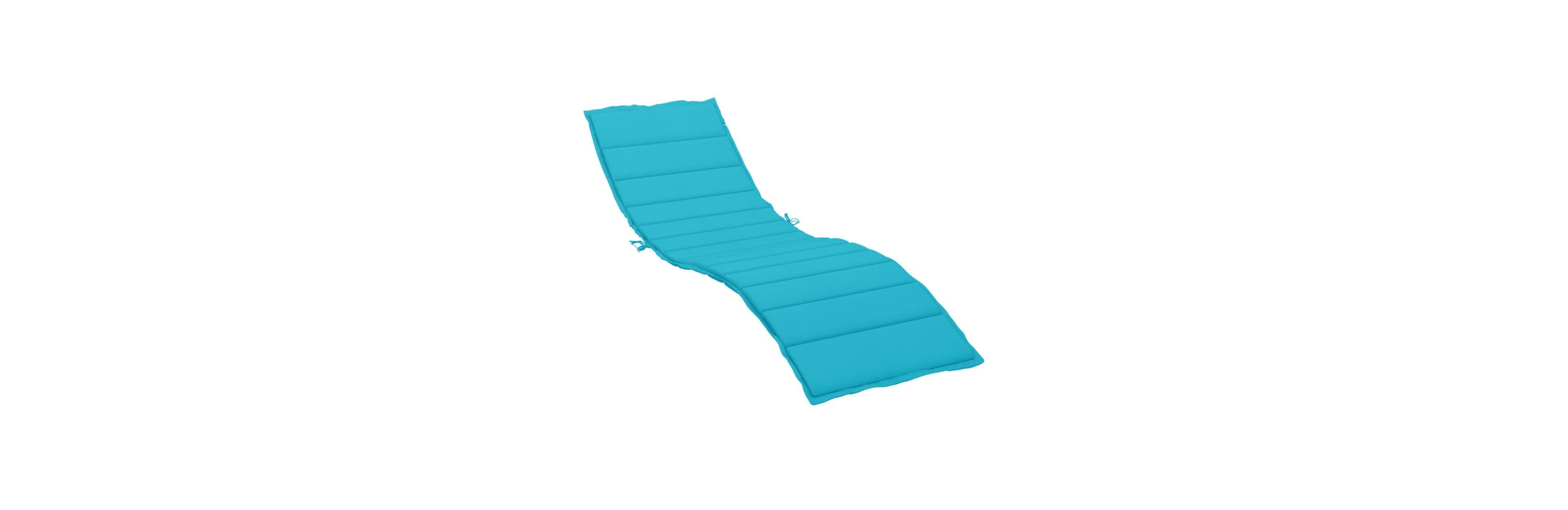 vidaXL Sun Lounger Cushion Turquoise Oxford Fabric