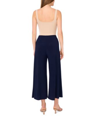Women's Pull On Wide Leg Ankle Pants