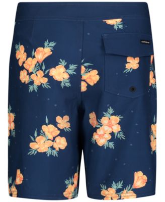 Big Boys Island Floral Printed Water-Repellent Board Shorts