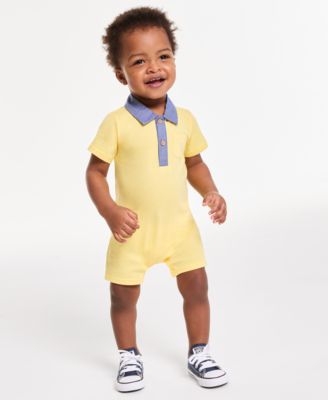 Baby Boys Embroidered Boat Sunsuit, Created for Macy's