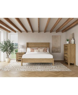 Furniture - Davie 3-Pc. Queen Set (Panel Bed, Chest & 3-Drawer Nightstand)