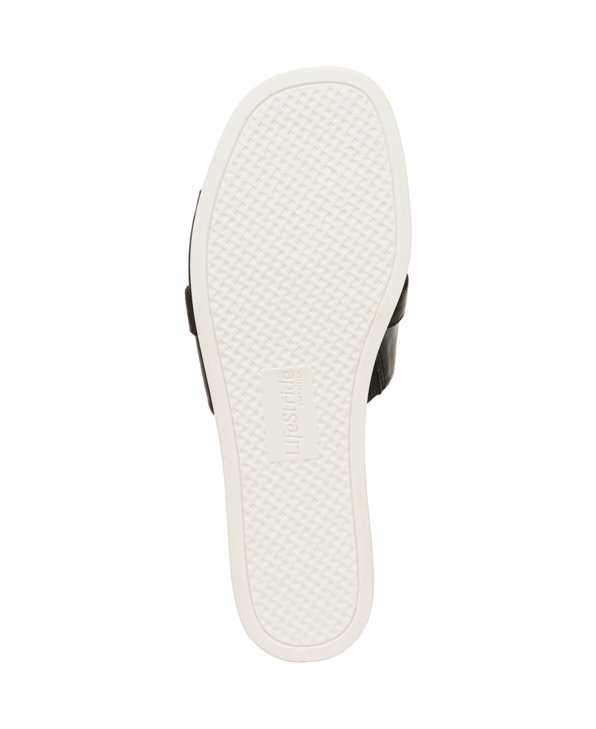 LIFESTRIDE WOMEN'S GENEVIEVE SQUARE OPEN TOE SLIDE PLATFORM SANDALS 