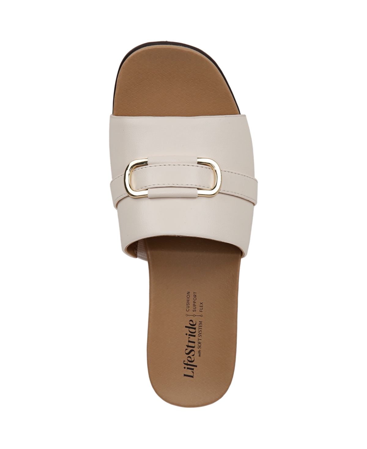 LIFESTRIDE WOMEN'S GENEVIEVE SQUARE OPEN TOE SLIDE PLATFORM SANDALS 
