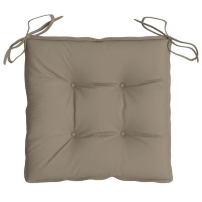Chair Cushions 4 pcs Taupe Oxford Fabric, 15.7"x15.7"x2.8"