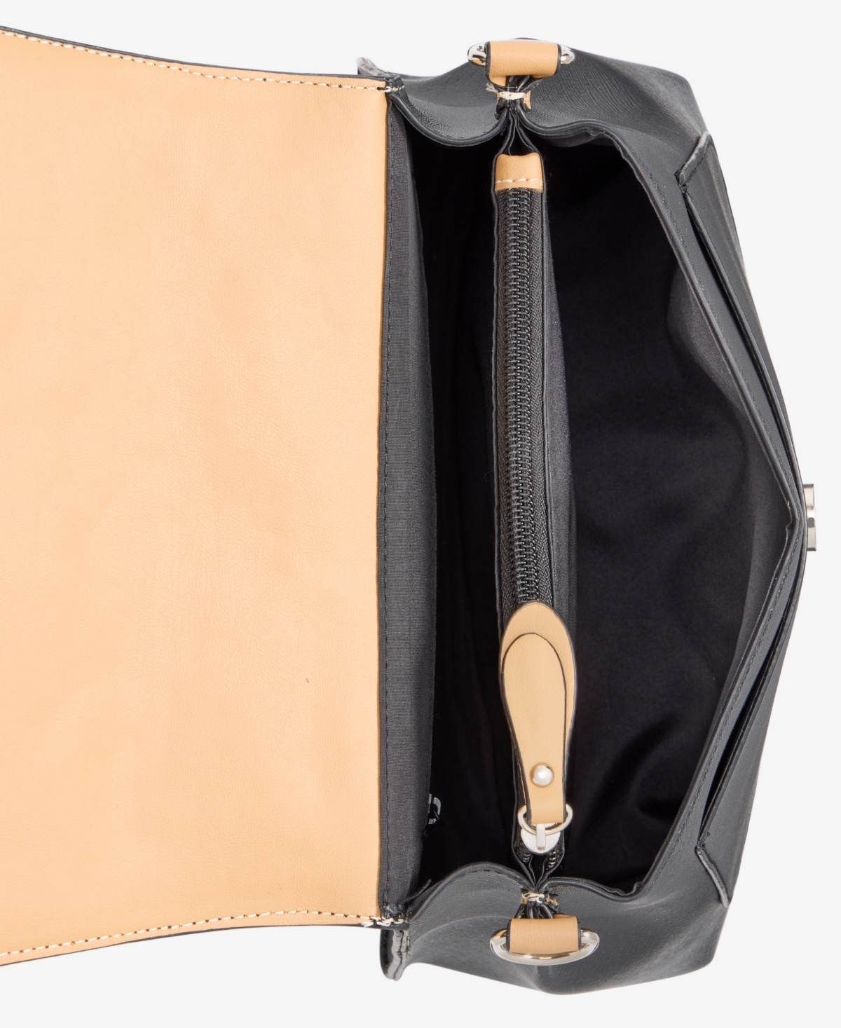 Giani Bernini Saffiano Top Handle Flap Small Top Handle Crossbody, Exclusively At Macy's In Black