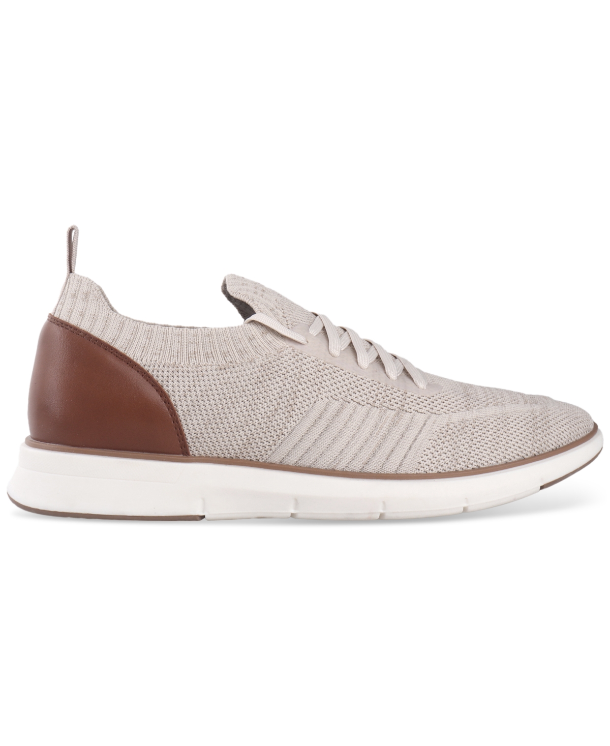 Alfani Men's Lambertt Knit Sneakers, Exclusively At Macy's In Hummus Knit