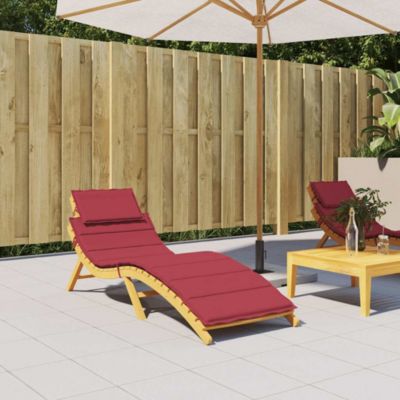 Sun Lounger Cushion Wine Red