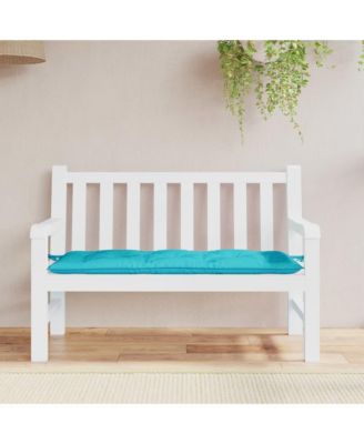 Garden Bench Cushion Turquoise 47.2"x19.7"x2.8" Fabric