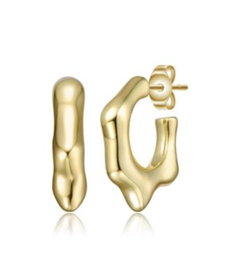 Dripping Hoop Earrings in Plated or Plated