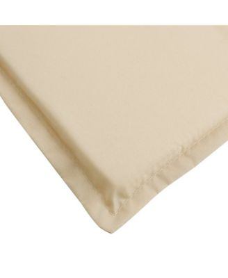 Sun Lounger Cushion Beige 78.7"x19.7"x1.2" Fabric