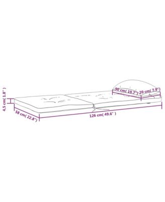 Adirondack Chair Cushions 2 pcs Beige Oxford Fabric