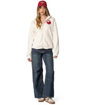 Edikted Womens Magic 3 Oversized Zip Up Hoodie 13190₽