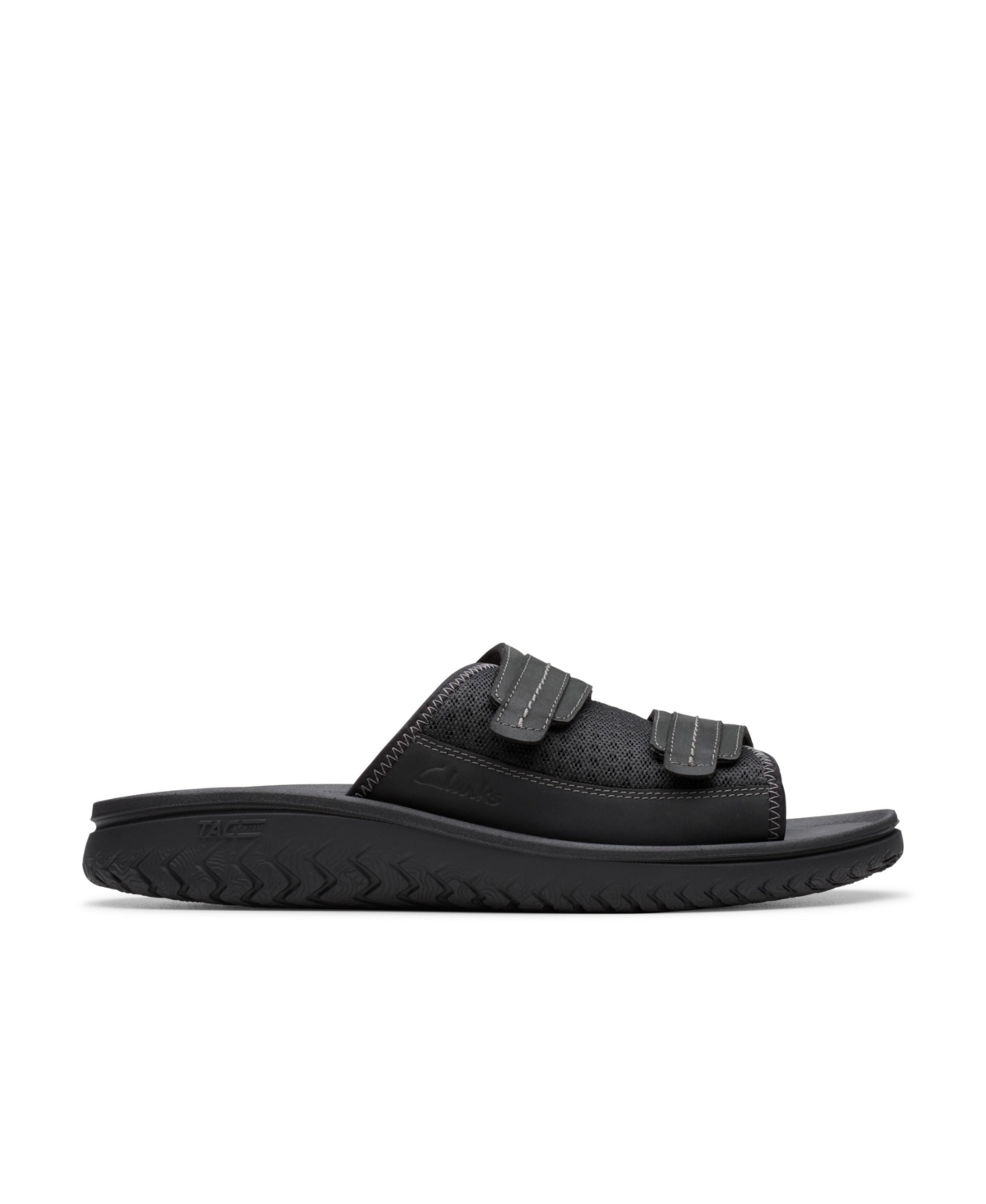 Clarks Men's Collection Wesley Easy Sandals In Black Combi Synthetic
