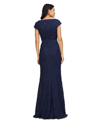 Women's Leigh 3D-Floral Keyhole-Cutout Gown