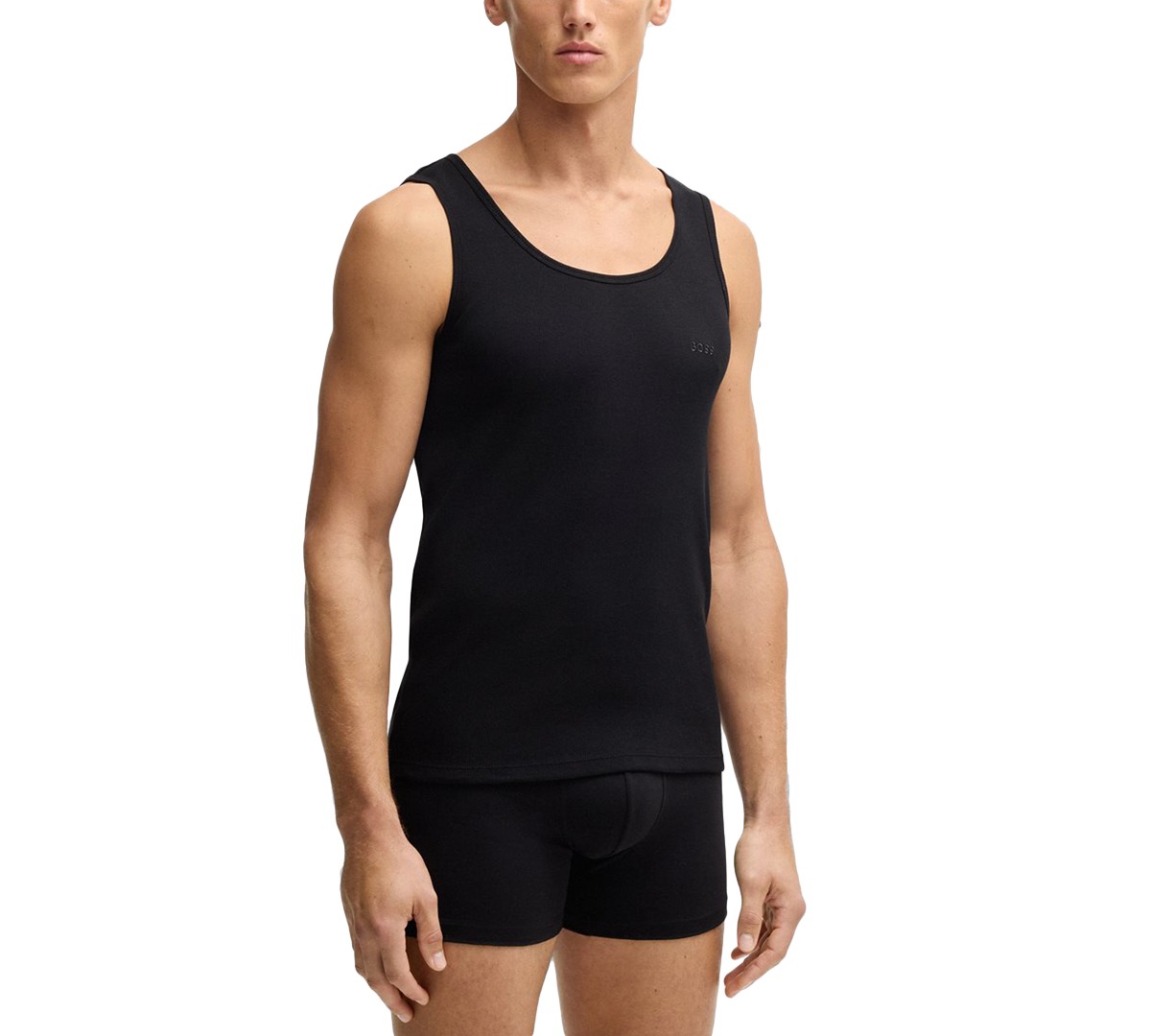 Мужские BOSS by Hugo Boss Men's 3-Pack Classic Ribbed Tank Tops — фото 5