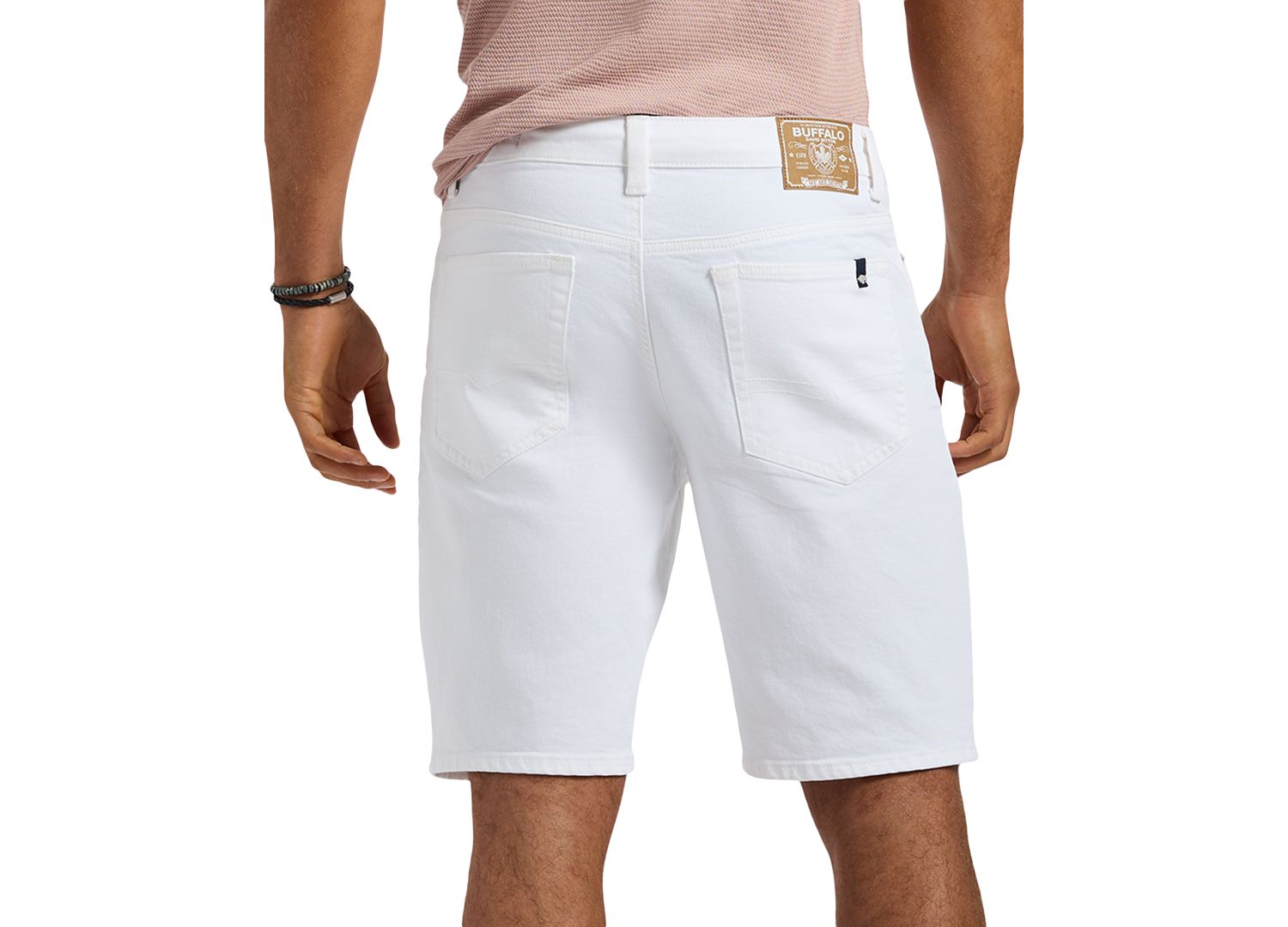Men's Dean Relaxed-Straight Fit Stretch Knit 10.5" Denim Shorts