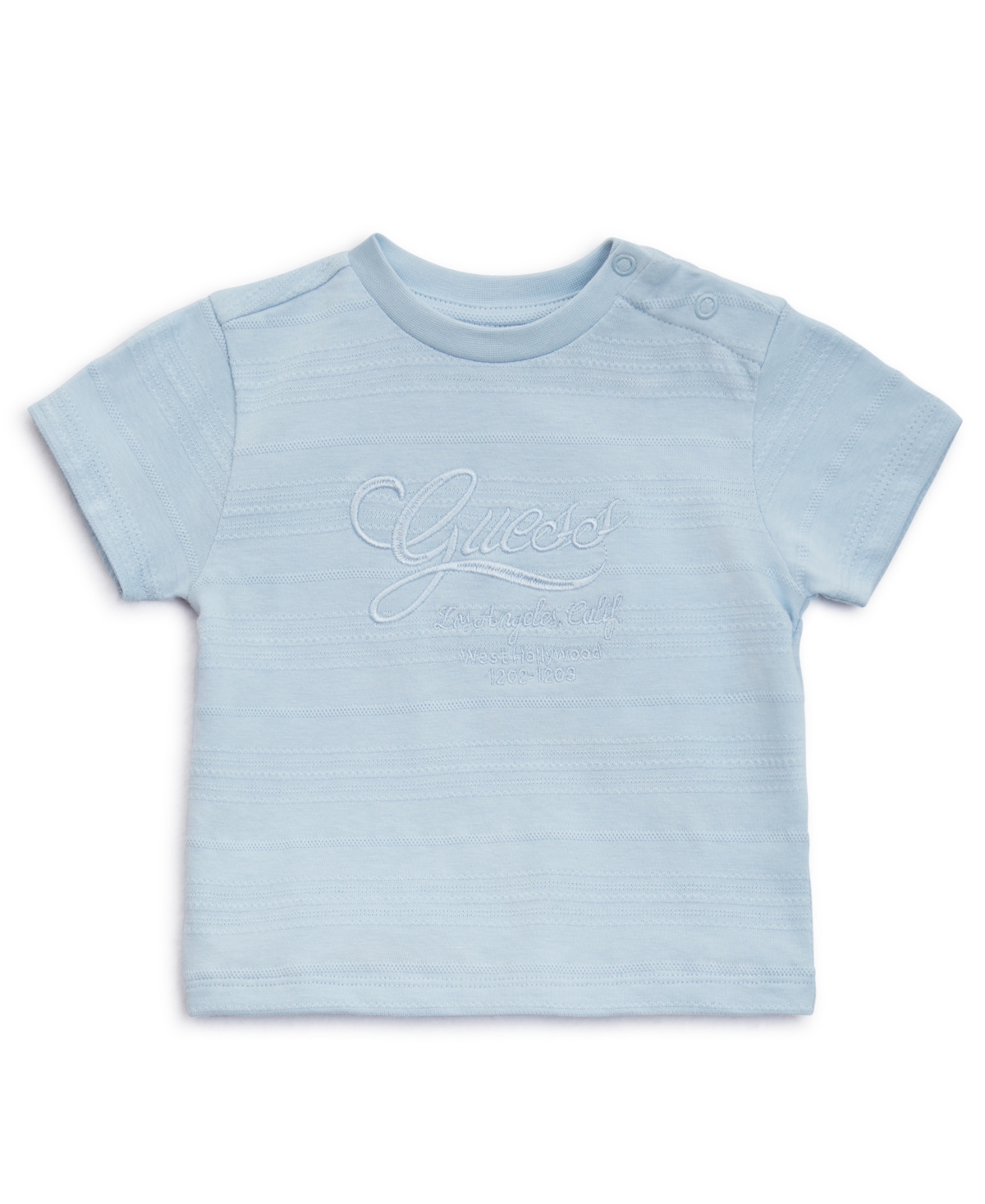 Guess Baby Boy 2-piece Short Sleeve T-shirt And Active Short In Blue
