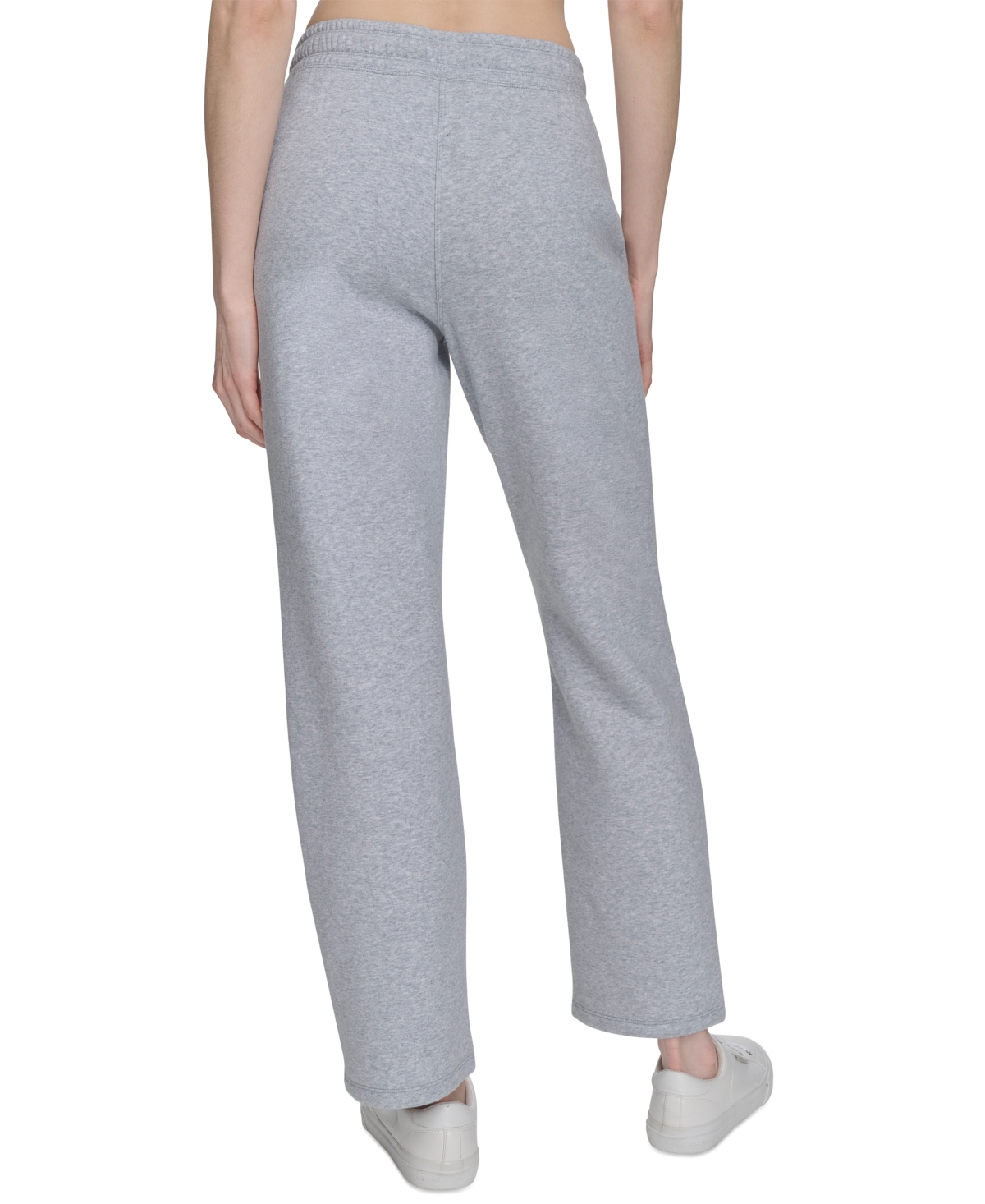Calvin Klein Women's Fleece High-waist Relaxed Jogger Sweatpants In Pearl Heather Gray