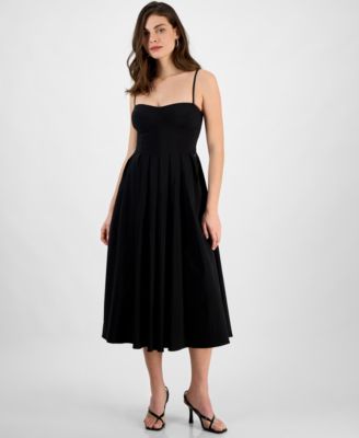 GUESS - Women's Bria Sweetheart Empire-Waist Midi Dress