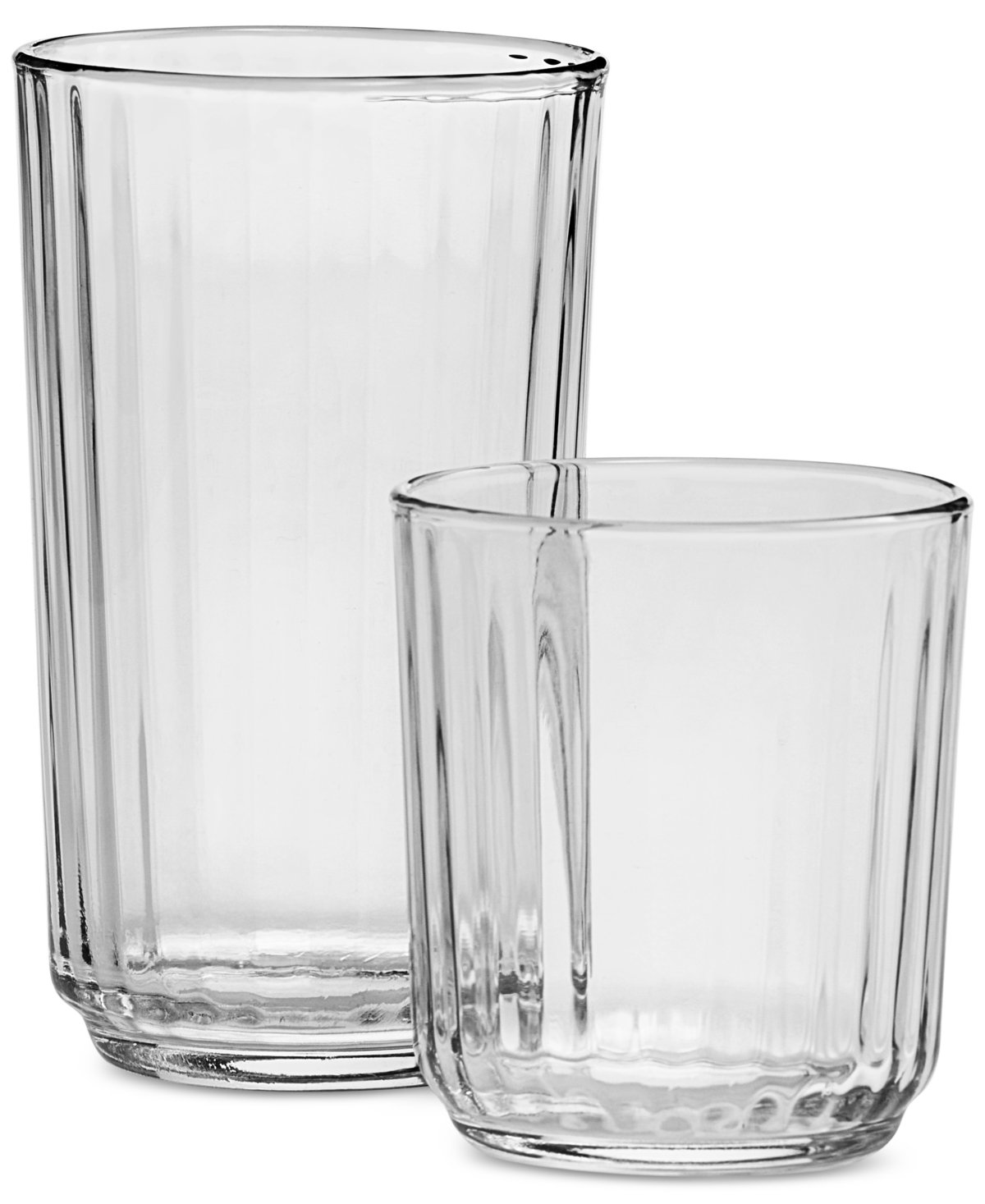 Arch Studio Fluted Glasses, Set Of 8, Exclusively At Macy's In Clear
