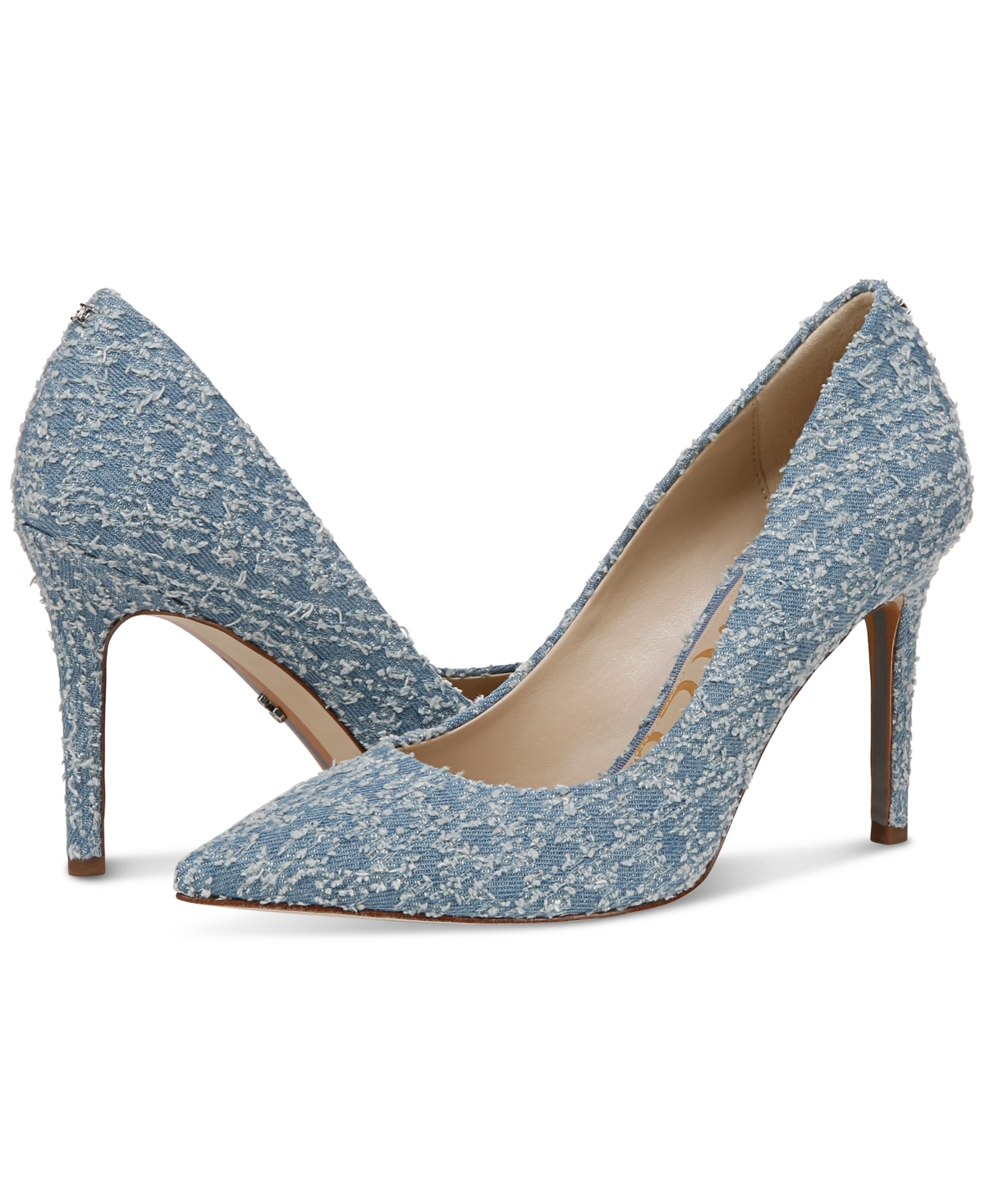 Sam Edelman Hazel Pointed Toe Pump In Montrose Blue