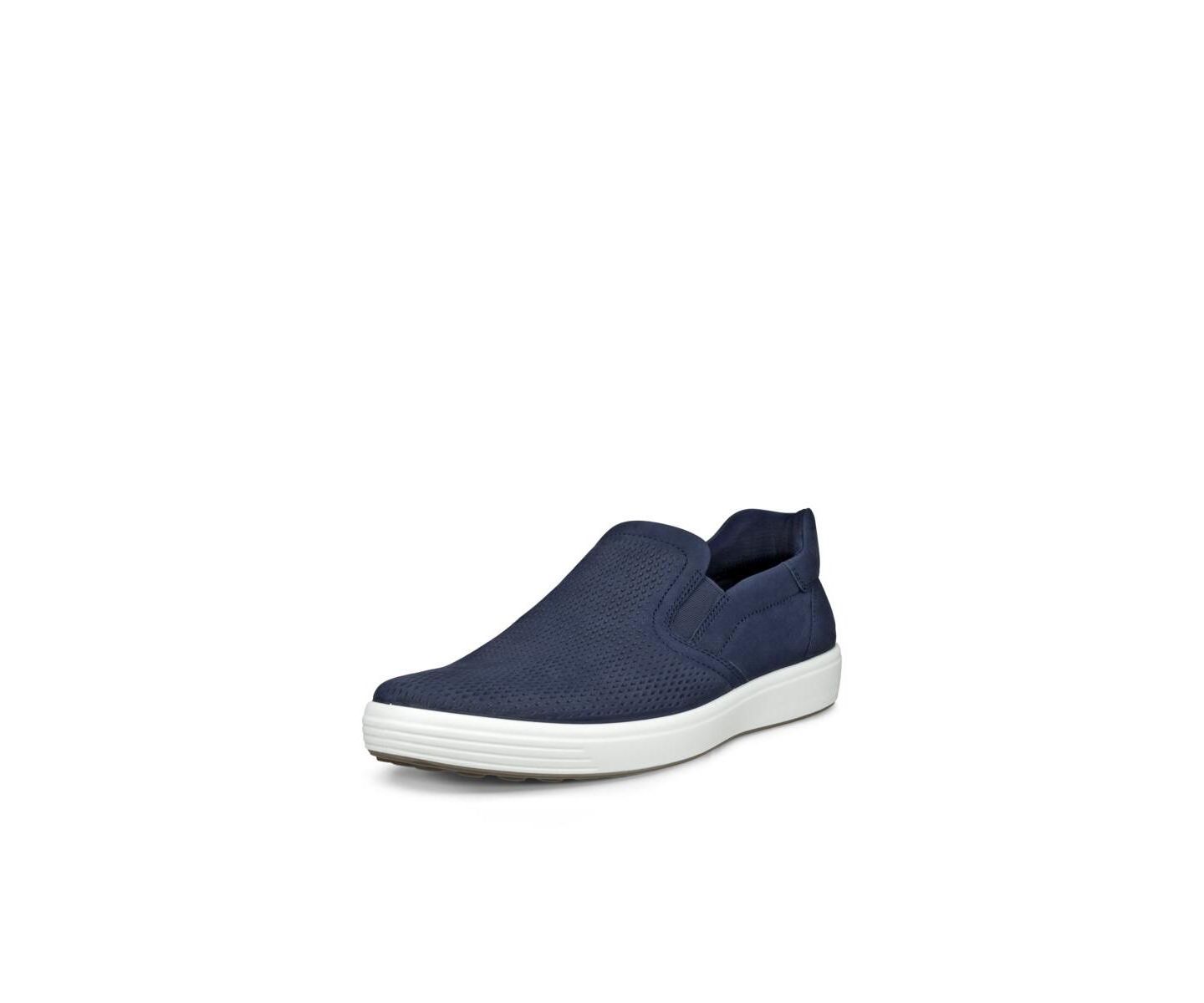 Мужские кроссовки-слипоны Ecco Soft 7 Easly, цвет: Морской — фото 4