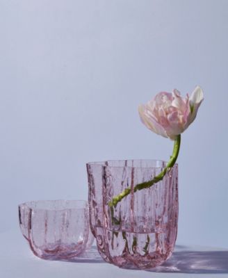 3.8" Crackle Crystal Glass Votive Bowl