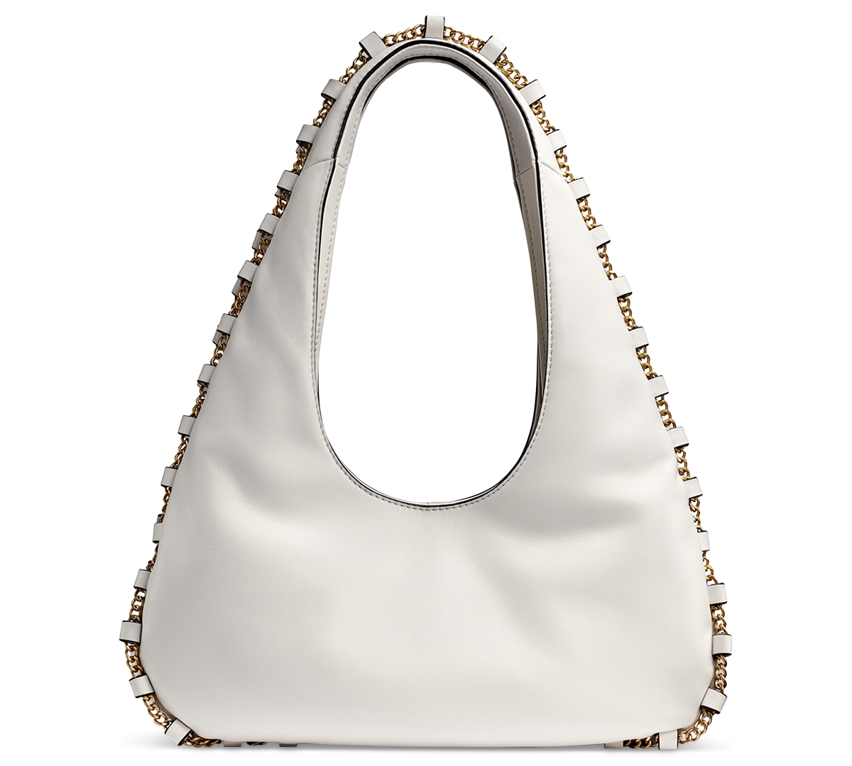 Shop Donna Karan Batiste Triple Compartment Small Shoulder Bag In Brillant White