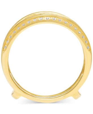 Diamond Asymmetrical Enhancer Ring Guard (1/2 ct. t.w.) in 14k Gold