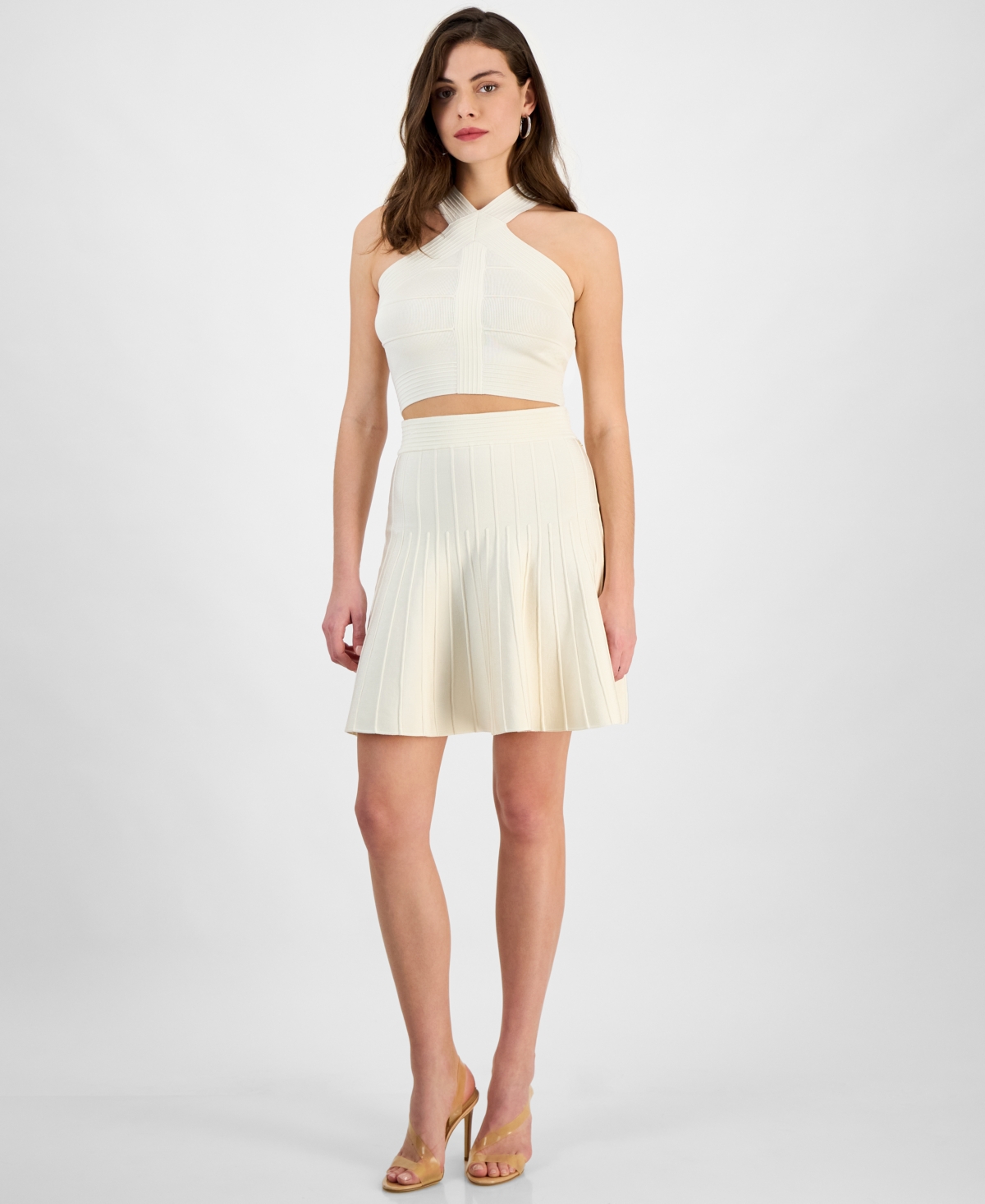 Women's Mirage Ottoman Staci Knit Skirt - Dove White