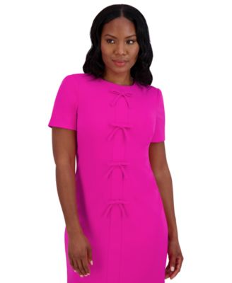 strapless open back dress Prosperina Cecily Light Pink Bow Back Mini Dress main image 1