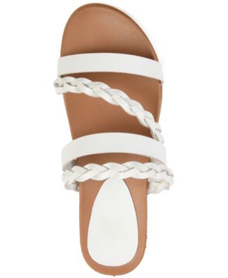 Journee Womens Colette Slide Flat Sandals