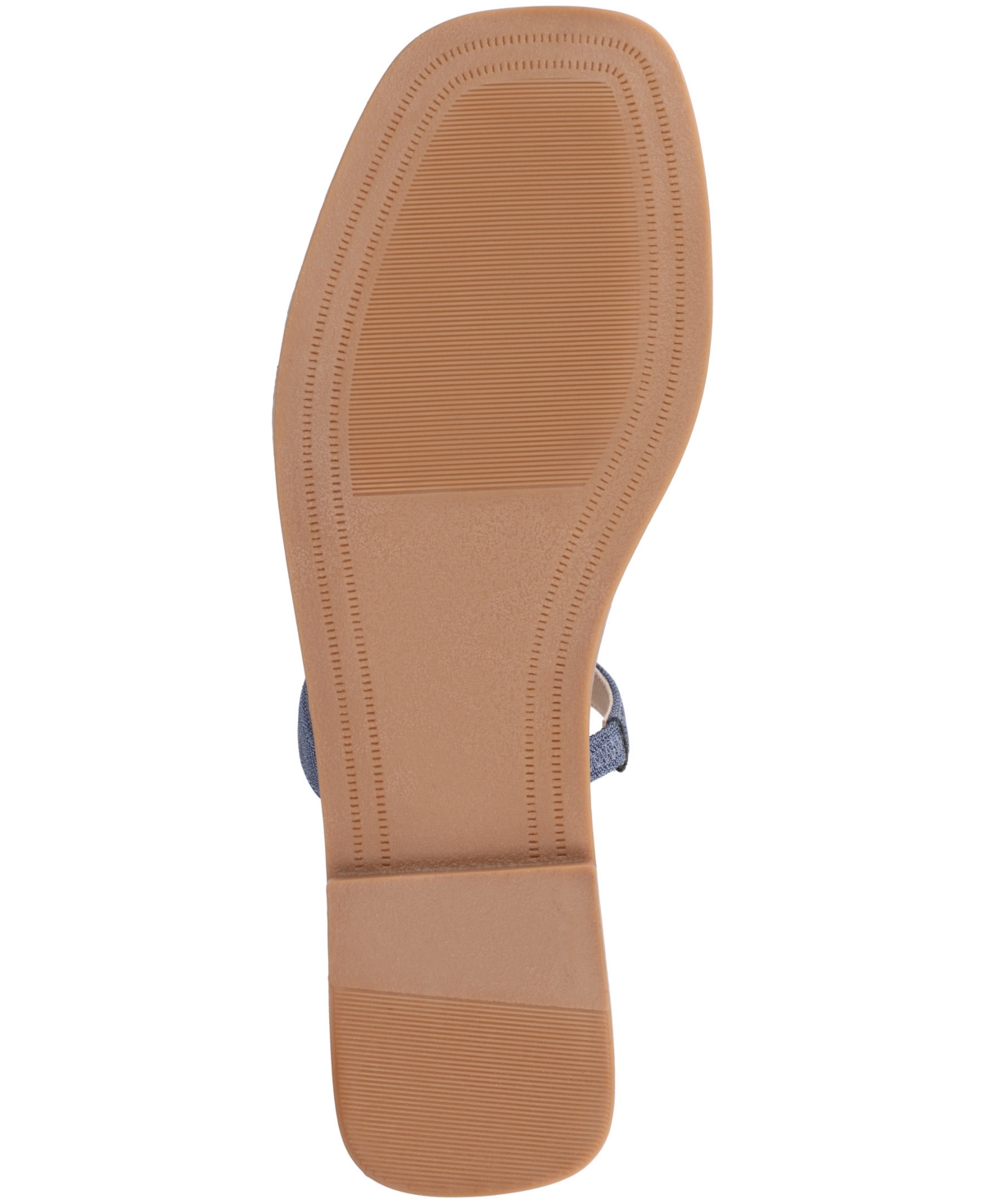 Journee Collection Brisa Slide Sandal In Denim