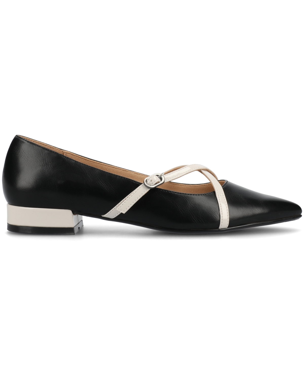 Journee Collection Camby Pointed Toe Flat In Black