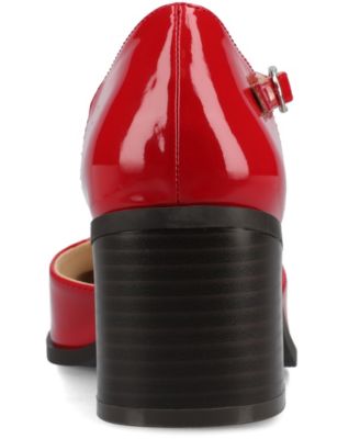 Women's Evangeline Block Heel Square Toe Pumps