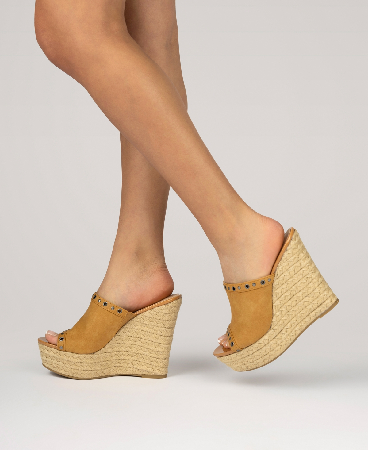 Shop Journee Collection Women's Yari Platform Espadrille Wedge Sandals In Pink